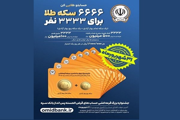 ۳۱ شهریورماه؛ آخرین مهلت شرکت در جشنواره بزرگ قرعه کشی بانک سپه